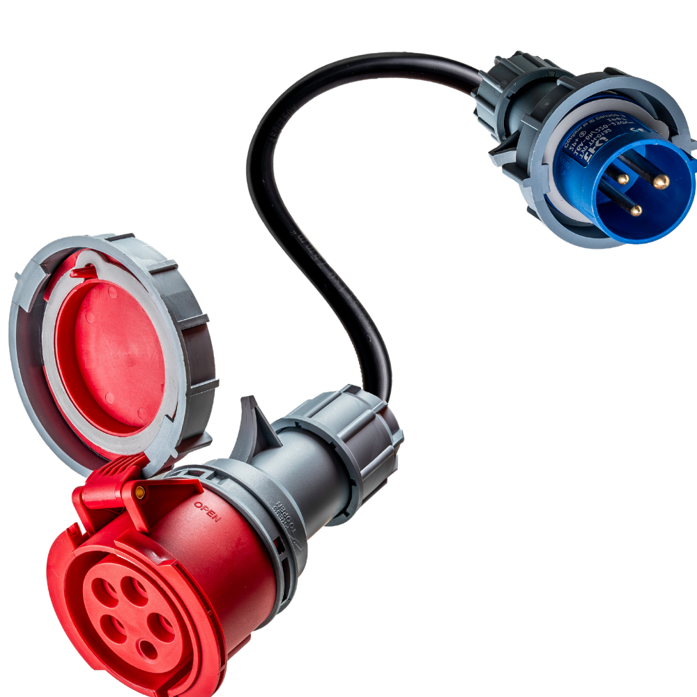 32A 5-poliges CEE auf 16A 3-poliges CEE Adapter