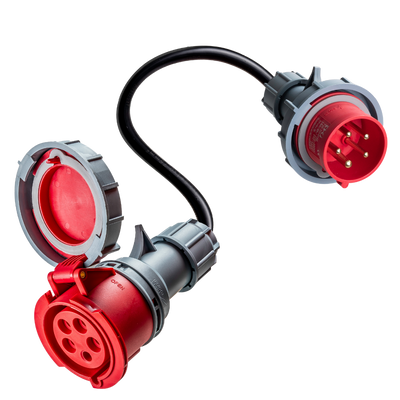 16A 5-polig auf 32A 5-polig CEE-Adapter