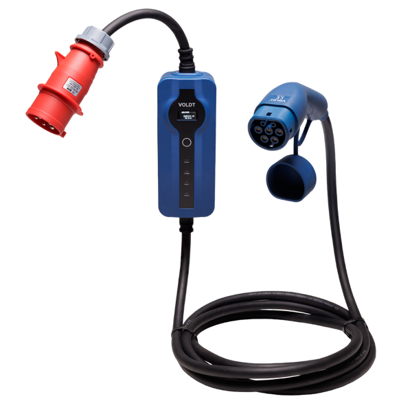 Typ 2 - CEE | Mode 3 | Einstellbare 8A - 32a | 22kW Ladekabel