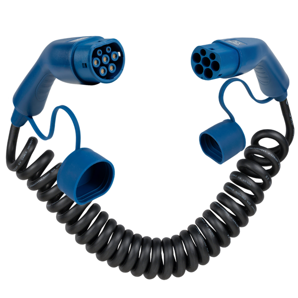 Typ 2 | Mode 3 | 32a | 22kW | Spiralladekabel