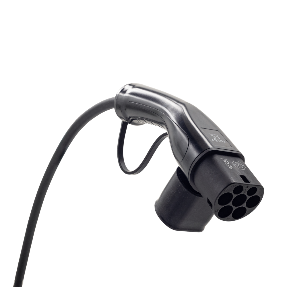 Adapterkabel Typ 2 (Ladestationsseite) auf 3-polige blaue 32A CEE-Buchse