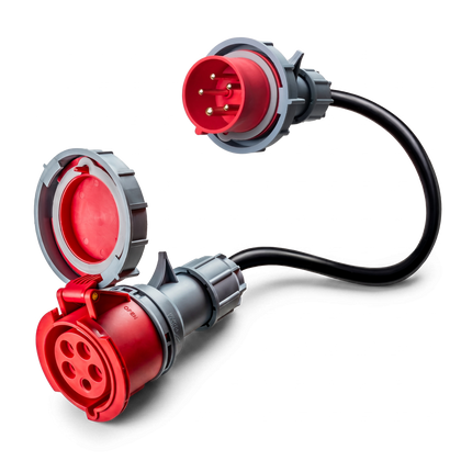 16A 5-polig auf 32A 5-polig CEE-Adapter
