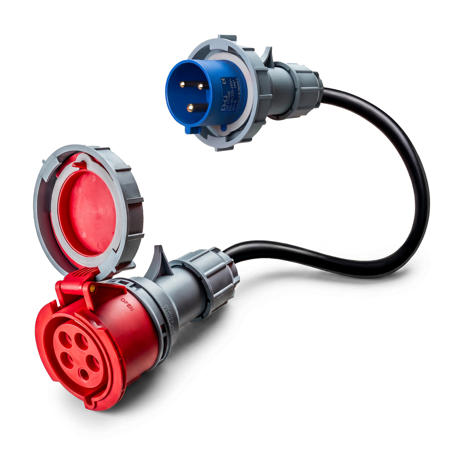 32A 5-poliges CEE auf 16A 3-poliges CEE Adapter