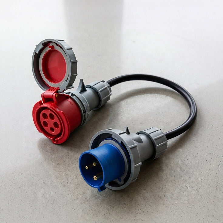 32A 5-poliges CEE auf 16A 3-poliges CEE Adapter