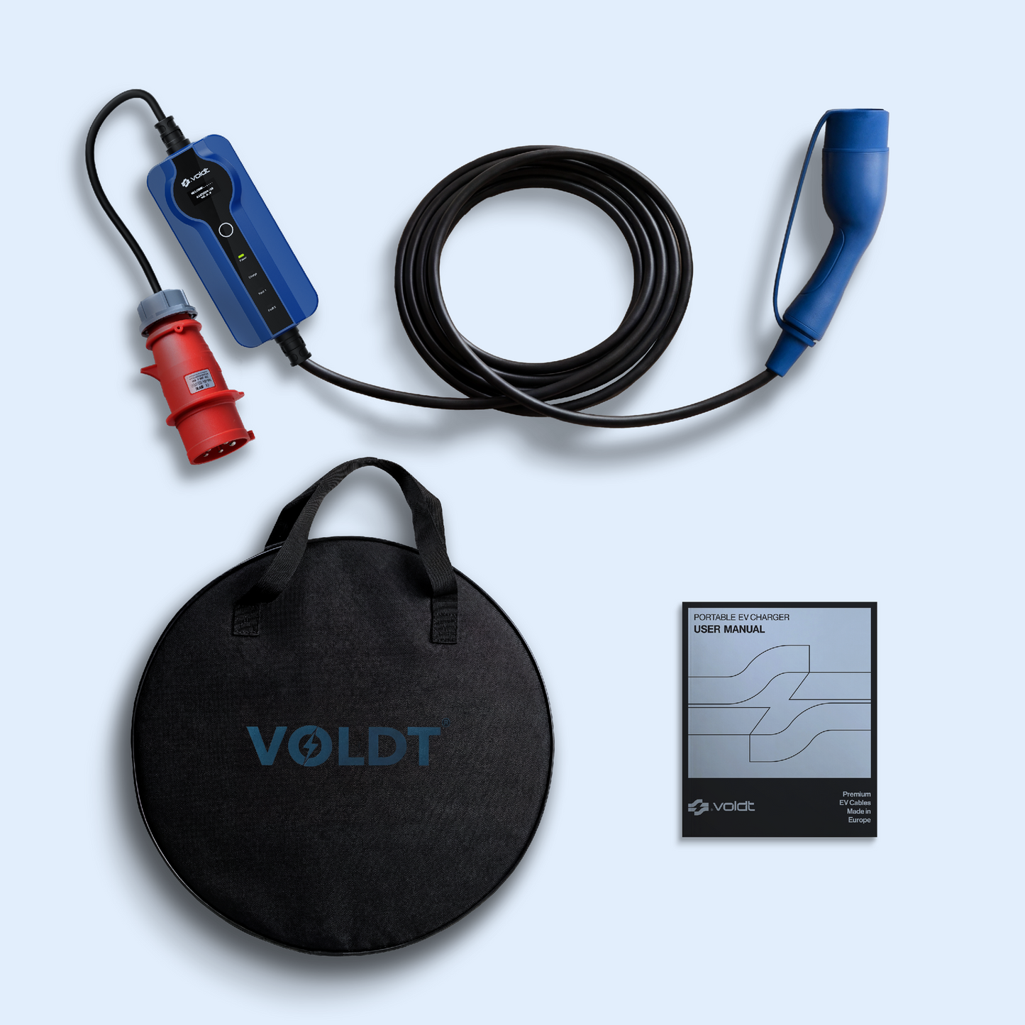 Typ 2 - CEE | Mode 3 | Einstellbare 8A - 32a | 22kW Ladekabel