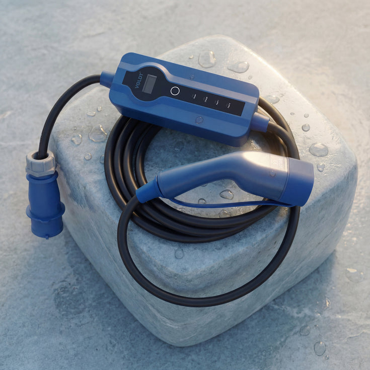 Voldt® CEE Ladekabel Typ 2 | 1 phasig | 8A - 32A | 7.4kW  + APP