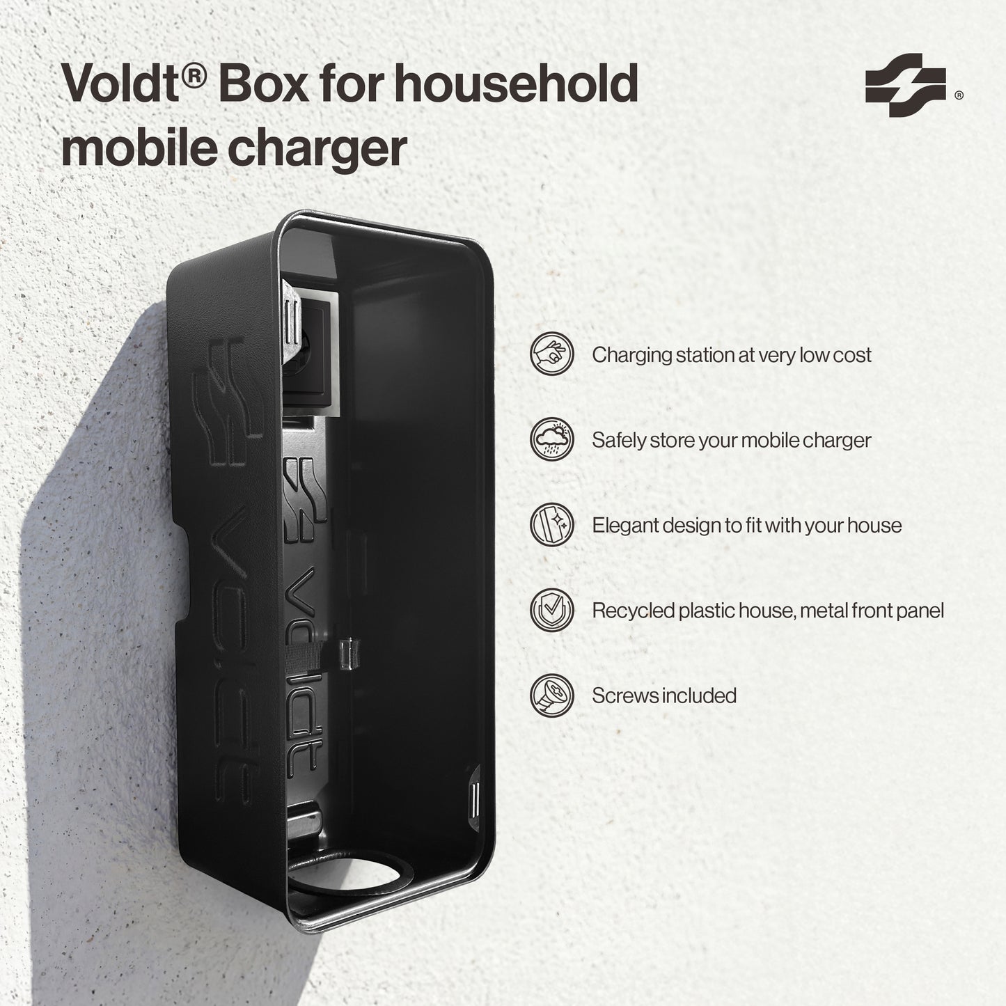 Voldt® Boxx für mobile Haushalts-Ladegeräte