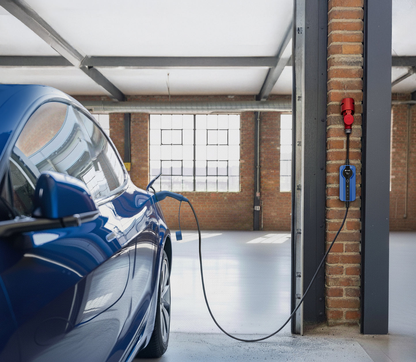 Typ 2 - CEE | Mode 3 | Einstellbare 8A - 32a | 22kW Ladekabel