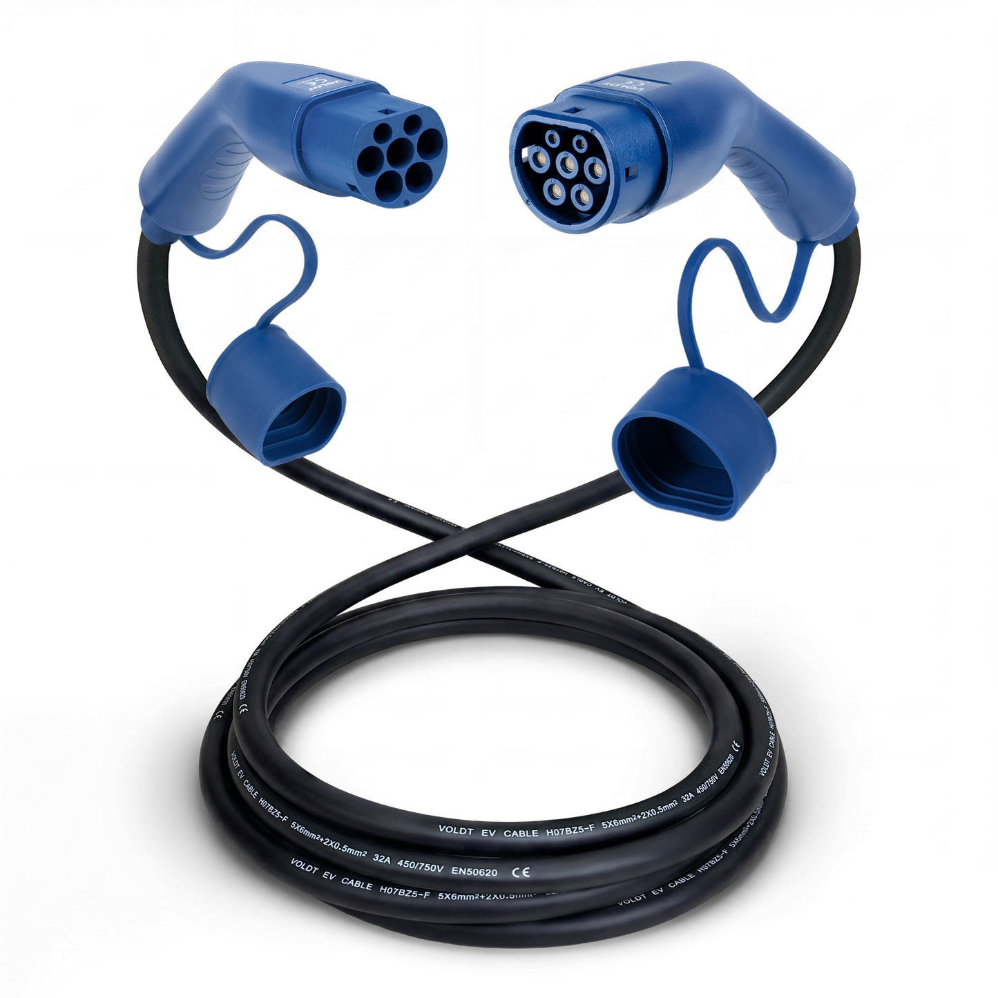 Typ 2 | Mode 3 | 32a | 22kW Ladekabel