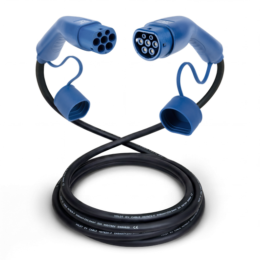 Typ 2 | Mode 3 | 32a | 22kW Ladekabel