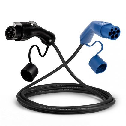 Typ 1 - Typ 2 | 1 Phase | 16A | 3,7kW Ladekabel