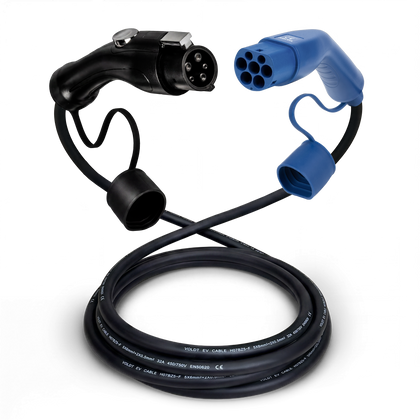 Typ 1 - Typ 2 | 1 Phase | 32a | 7,4kW Ladekabel