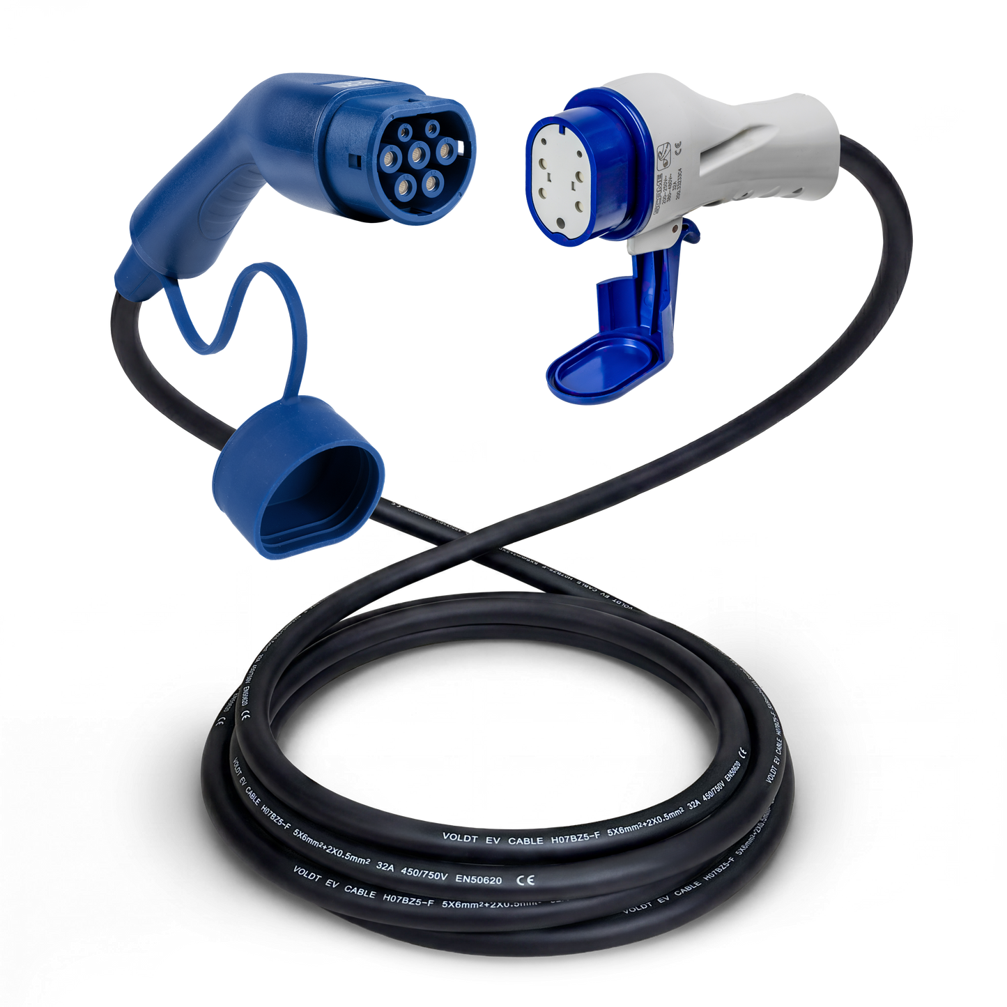 Typ 2 - Typ 3 | Mode 3 | 32a | 22kW Ladekabel